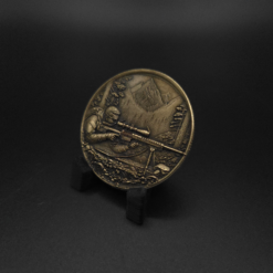 Alternative view of Sniper Challenge Coin