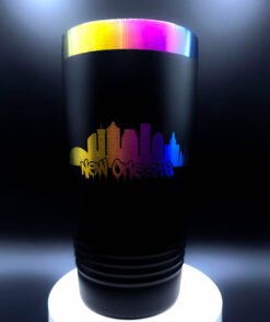 New Orleans Skyline & Fleur-de-Lis Engraved Tumbler