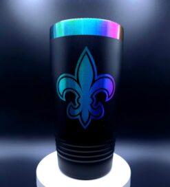 Alternative view of New Orleans Skyline & Fleur-de-Lis Engraved Tumbler