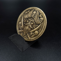 Alternative view of Pirate Treasure Worry Coin