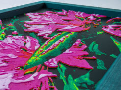 Alternative view of Vivid Bloom: 3D Layered Floral Relief