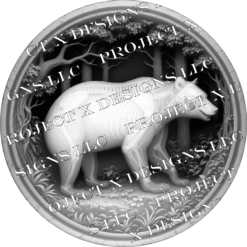 Alternative view of Bear X-Ray depthmap image for fiber laser