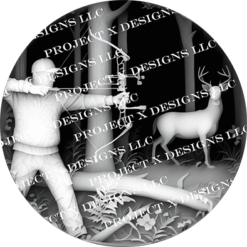 Alternative view of Bow Hunter depthmap image for fiber laser