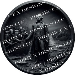 George Washington Crossing The River Depthmap Image For Fiber Laser