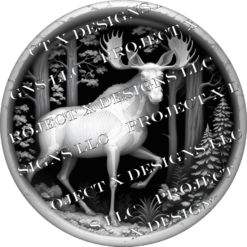 Alternative view of Elk Depthmap Image For Fiber Laser