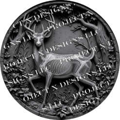 Whitetail Deer Depthmap Image For Fiber Laser