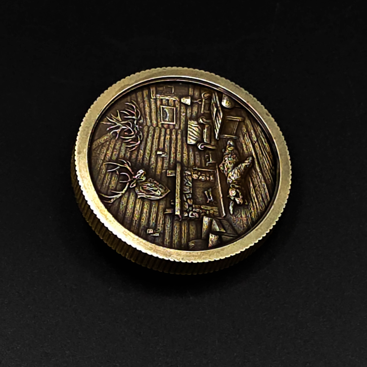 Rustic Cabin Brass Coin - Image 2
