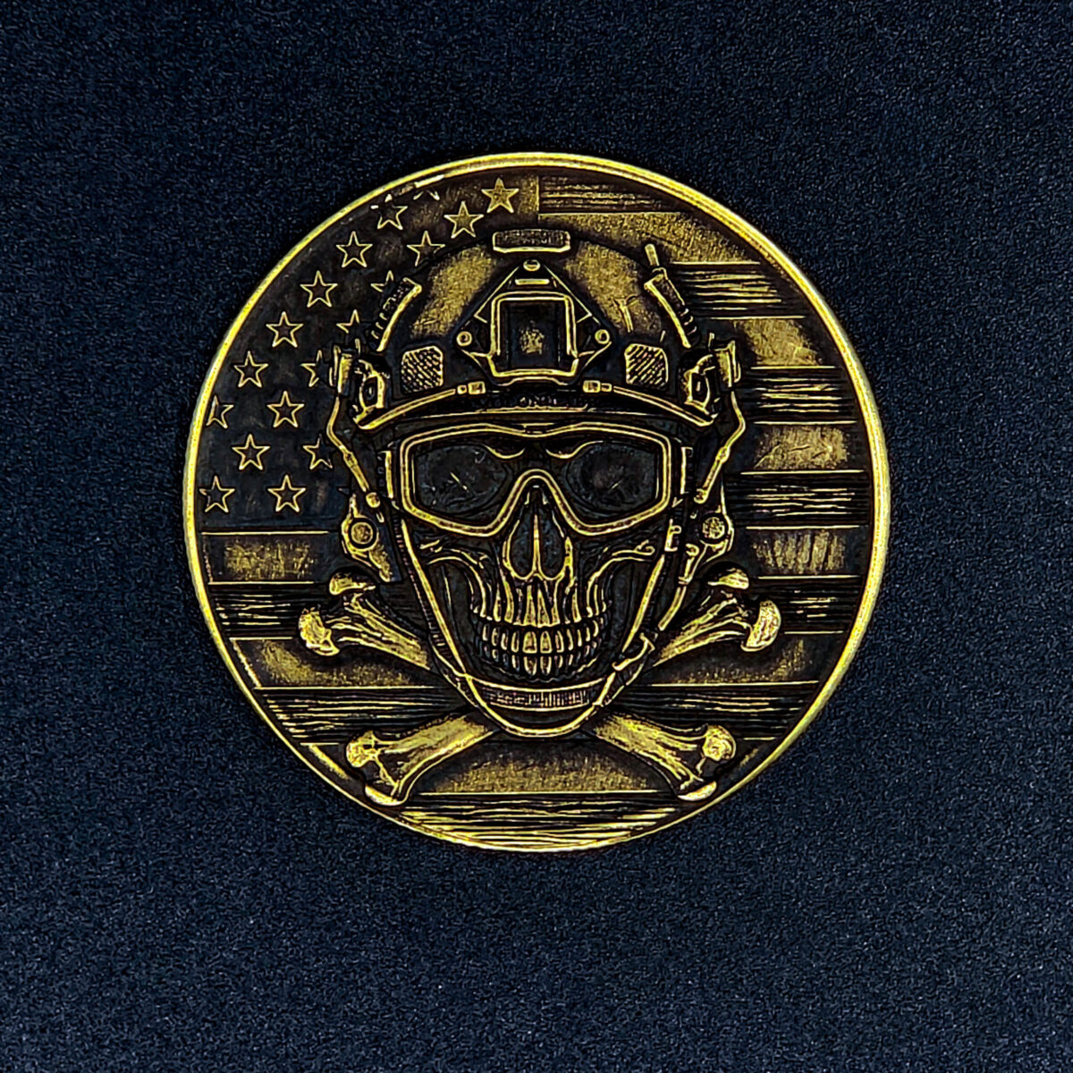Tactical Operator Skull Challenge Coin
